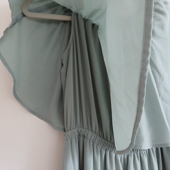 SHOW ME YOUR MUMU Hacienda Chiffon Maxi Dress Bridesmaid Wedding - Size M - Picture 6 of 14